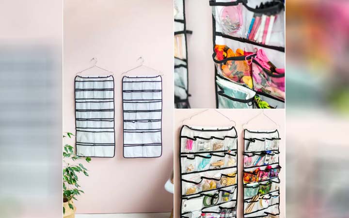 Hanging Pocket Storage Can Hold Lots Of Items In A Very Small Space