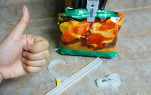 Keep Food Bags Closed With The Clips On Retail Hangers