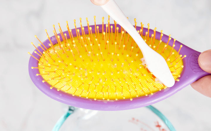Hairbrushes cleaning hacks  filtering system  vinegar  garbage disposal  hair dryer  hair products  toothbrush