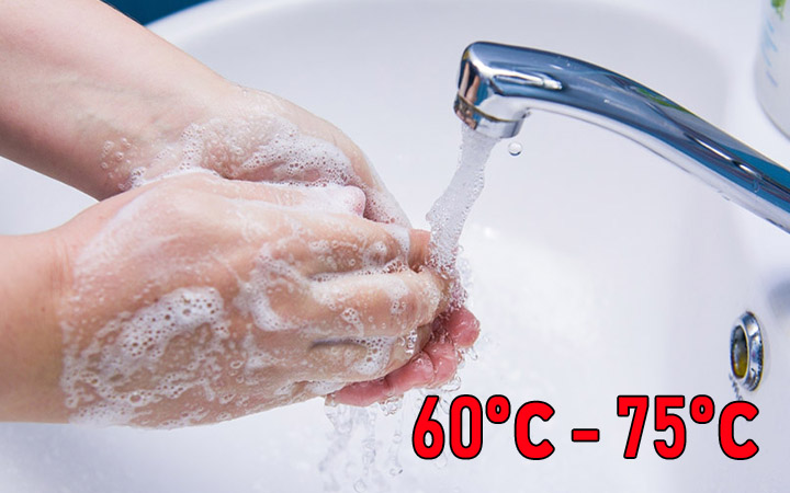Wash Your Hands Well With Hot Water