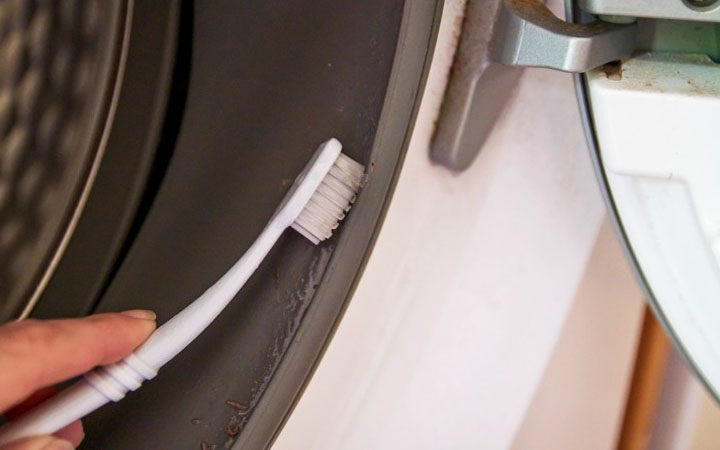 Washing Machine Seal cleaning hacks  filtering system  vinegar  garbage disposal  hair dryer  hair products  toothbrush