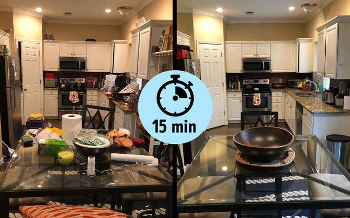 Set A Timer To Avoid Distraction  quick cleaning tips  cleaning hacks  household tips  and tricks  dish soap  baking soda  white vinegar  hydrogen peroxide  cleaning supplies pet  bacteria  microwave  microwave  toilet bowl  trash bag  trash can  toilet  how to clean the floor with  